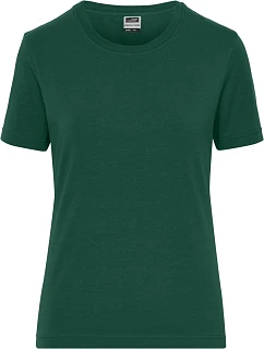 Daiber JN 1801 Dámské pracovní tričko z bio bavlny - Solid 02.1801 dark green