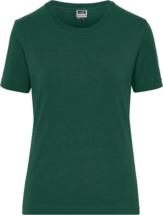 Daiber JN 1801 Dámské pracovní tričko z bio bavlny - Solid 02.1801 dark green