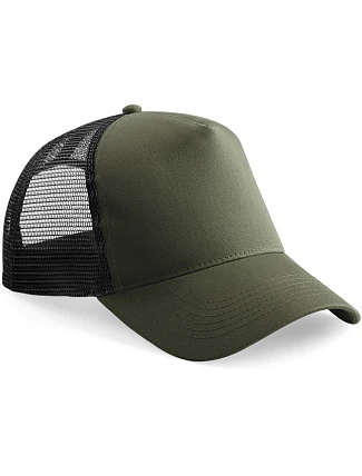 Beechfield B 640 5 panelová Trucker kšiltovka 53.0640 olive green/black Beechfield B 640 5 panelová Trucker kšiltovka 53.0640 olive green/black