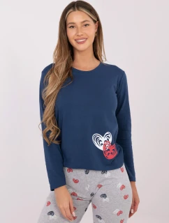 Pyžamo DU PI FP 009.84 tmavě modré