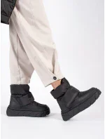 Komfortní dámské sněhule černé platforma Komfortní dámské sněhule černé platforma