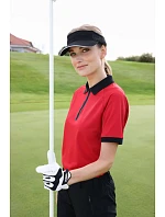 Daiber JN 1307 Dámské piqué polo se zipem 02.1307 light red/black Daiber JN 1307 Dámské piqué polo se zipem 02.1307 light red/black