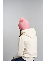 Atlantis Headwear Kid Wind-S Pompom Dětská pletená čepice s bambulí 33.0313 pink