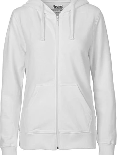 Neutral O 83301 Dámská mikina s kapucí z bio bavlny 77.8331 white