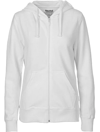 Neutral O 83301 Dámská mikina s kapucí z bio bavlny 77.8331 white Neutral O 83301 Dámská mikina s kapucí z bio bavlny 77.8331 white