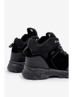 Zateplené Pánské Trekkingové Boty S Šňůrkami Černé Zerista Zateplené Pánské Trekkingové Boty S Šňůrkami Černé Zerista