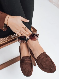 Dámské semišové hnědé mokasíny FashionStreet ZY1175