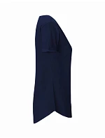 Neutral O 80012 Dámské bio tričko s ohrnutými rukávy 77.8012 navy
