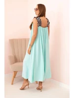 Dámské šaty s ramínky s leopardím potiskem mincovna Dámské šaty s ramínky s leopardím potiskem mincovna