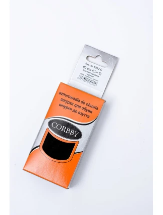 Černá kulatá tkaničky Corbby