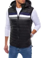 Pánská prošívaná vesta černá FashionStreet TX4032