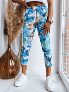 Dámské kalhoty FLOWER GARDEN modré FashionStreet UY1471