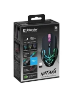 DEFENDER HERNÍ MYŠ KATANA GM-511 RF 3200DPI 7P ČERNÁ 52511