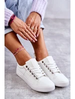 Dámské tenisky Kožené Big Star KK274005 Bílé