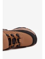 Dětské zimní boty na suchý zip Big Star SS374012 Hnědé Dětské zimní boty na suchý zip Big Star SS374012 Hnědé