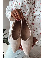 Baleríny Béžové z Eko Semiše Lelisa