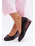 Dámské polobotky na platformě Vinceza 58628 Černé