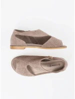 Praktické  sandály Ciemnobeżowy dámské na plochém podpatku