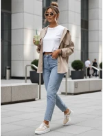 Dámské džíny mom fit s vysokým pasem modré FashionStreet UY2891