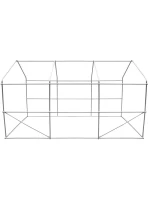 ZAHRADNÍ TUNEL 200x350x200 cm PE KONSTRUKCE ZELENÁ OCEL