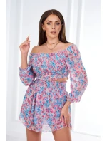 Pudrově růžová květinová sada