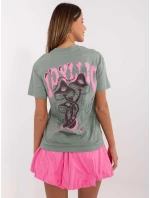 Tričko D12022AC02645H pistácie