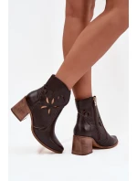 Boty na podpatku  model 222963 Step in style