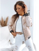Dámská prošívaná bunda BASEBALL light pink FashionStreet TY3489 Dámská prošívaná bunda BASEBALL light pink FashionStreet TY3489