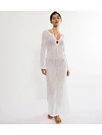 BEACH MYWEAR - Háčkované maxi šaty se šněrováním a zlatými korálky Triumph BEACH MYWEAR - Háčkované maxi šaty se šněrováním a zlatými korálky Triumph