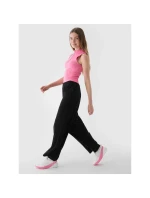 Dámské velurové tepláky s širokými nohavicemi 4F 4FRAW24TTROF1352-20S Dámské velurové tepláky s širokými nohavicemi 4F 4FRAW24TTROF1352-20S