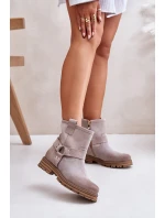 Dámské Semišové Boty Na Plochém Podpatku 3610 Lewski Cappucino Dámské Semišové Boty Na Plochém Podpatku 3610 Lewski Cappucino