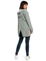 B091 Mikina na zip Oversized - černá B091 Mikina na zip Oversized - černá