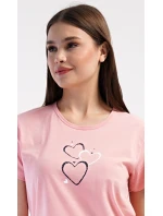 Dámské domácí šaty s tříčtvrtečním rukávem Lekníny Dámské domácí šaty s tříčtvrtečním rukávem Lekníny