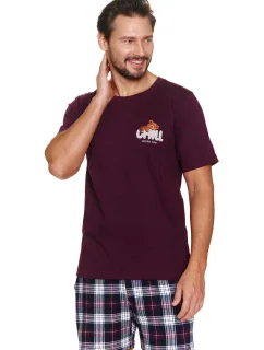 Pánské pyžamo 7201 wine - Doctornap