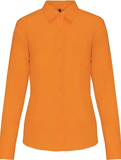 Kariban K 549 Popelínová halenka "Jessica" s dlouhým rukávem 20.K549 orange