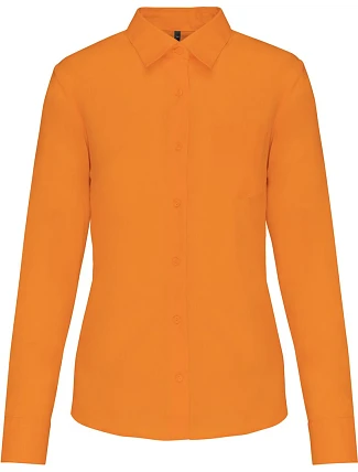 Kariban K 549 Popelínová halenka "Jessica" s dlouhým rukávem 20.K549 orange