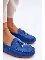 Klasické semišové mokasíny Modre Good Time