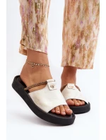 Kožené dámské žabky Zazoo 2659/005 stříbrné Kožené dámské žabky Zazoo 2659/005 stříbrné