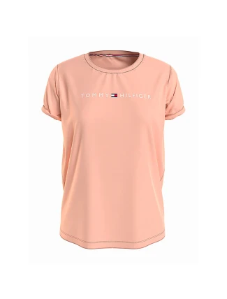Dámské Tričko s krátkým rukávem UW0UW01618-TLR - Tommy Hilfiger Dámské Tričko s krátkým rukávem UW0UW01618-TLR - Tommy Hilfiger