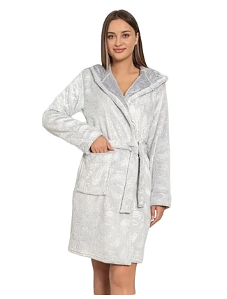 Dámský župan E06-5517 sv. šedý - Cocoon