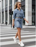 Dámské mini šaty JINELLA EY2569 Jeans modrá - Fashion Street