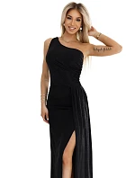 Dámské třpitivé šaty 600-1 Selena černé - Numoco