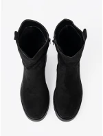 Trendy kotníčkové boty dámské černé platforma Trendy kotníčkové boty dámské černé platforma