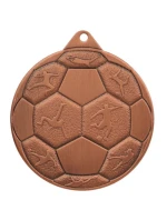 OCELOVÁ FOTBALOVÁ MEDAILE FI 50 MMC8850/B - BRONZOVÁ