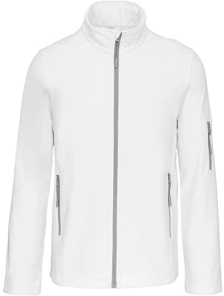 Kariban K 401 Pánská 3-vrstvá softshellová bunda 20.K401 white Kariban K 401 Pánská 3-vrstvá softshellová bunda 20.K401 white