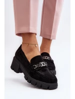 Mokasíny na masivním podpatku černé Eriella Mokasíny na masivním podpatku černé Eriella