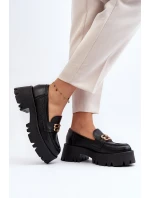 Zazoo 20164 Dámské Mokasíny Z Pravé Kůže Černé