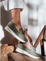 Dámské mokasíny na lehkém podpatku MOCCKO green FashionStreet ZY0716 Dámské mokasíny na lehkém podpatku MOCCKO green FashionStreet ZY0716
