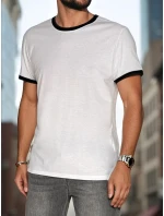 Pánské základní bílé tričko FashionStreet RX5662