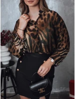 Dámské tričko PANTHEAS oversize s leopardím potiskem FashionStreet RY2709 Dámské tričko PANTHEAS oversize s leopardím potiskem FashionStreet RY2709